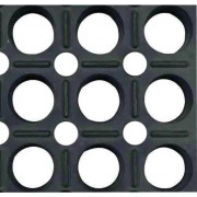 Tapis de sol ergonomique caoutchouc naturel Meiser TOLGOM PMR - trous de 19 mm, ERP et PMR