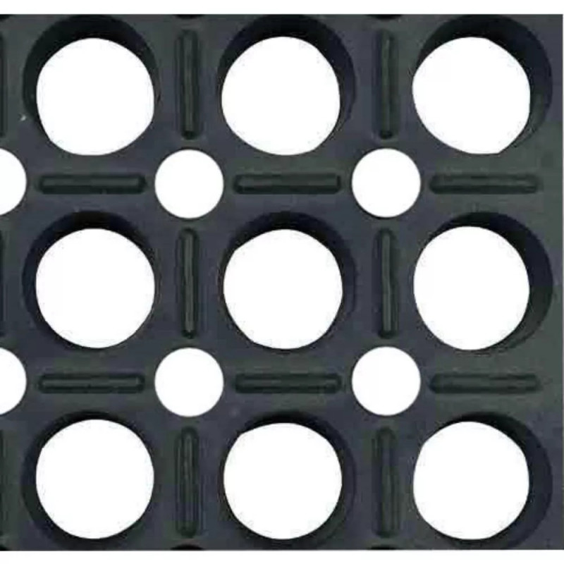 Tapis de sol ergonomique caoutchouc naturel Meiser TOLGOM PMR - trous de 19 mm, ERP et PMR