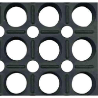 Tapis de sol ergonomique caoutchouc naturel Meiser TOLGOM PMR - trous de 19 mm, ERP et PMR