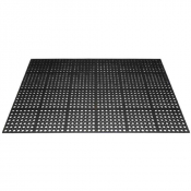 Tapis de sol ergonomique caoutchouc naturel Meiser TOLGOM - trous de 30 mm, pour indutstrie ou ERP