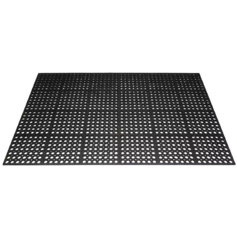 Tapis de sol ergonomique caoutchouc naturel Meiser TOLGOM - trous de 30 mm, pour indutstrie ou ERP