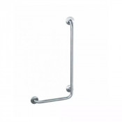Barre d'appui  "ERGOGRIP" angle 90° horizontale acier époxy blanche