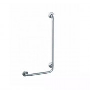 Barre d'appui  "ERGOGRIP" angle 90° horizontale acier époxy blanche