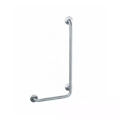 Barre d'appui  "ERGOGRIP" angle 90° horizontale acier époxy blanche