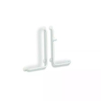 Barre d'appui "ERGOGRIP" angle 90° horizontale inox époxy blanche Barre d'appui "ERGOGRIP" angle 90° horizontale inox époxy blanche