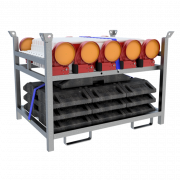 SET de balisage de chantier voirie avec balises, socles et signalisation lumineuse