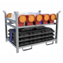 SET de balisage de chantier voirie avec balises, socles et signalisation lumineuse