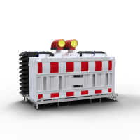 SET de balisage de chantier voirie avec barrières, balises, socles et lampes – Solution complète TP