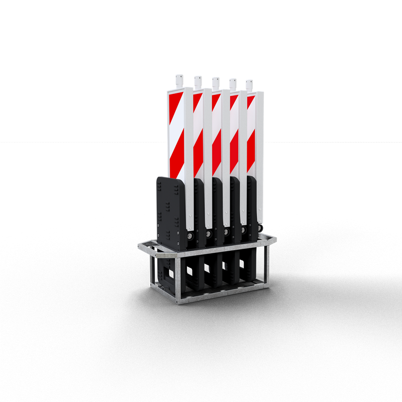 SET de balises pliantes de chantier voirie – Solution compacte et rapide pour balisage temporaire