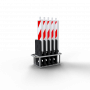SET de balises pliantes de chantier voirie – Solution compacte et rapide pour balisage temporaire