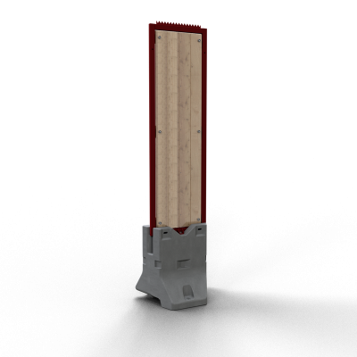 Système Captus Bois Large Résistant – clôture haute sécurité avec panneaux bois renforcés