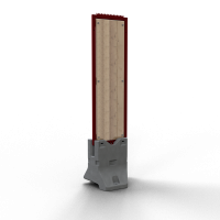 Système Captus Bois Large Résistant – clôture haute sécurité avec panneaux bois renforcés