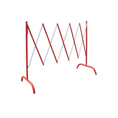 Barrière extensible 2,30 m rouge et blanc