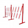 Barrière extensible 4 m rouge et blanc