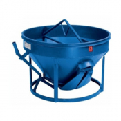 Benne à béton conique à fond ouvrant