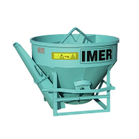 Benne à béton conique surbaissée sortie directe, latérale IMER Benne à béton conique surbaissée sortie directe, latérale IMER