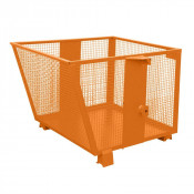 Benne Basculante Grillagée BSK-G – Stockage Aéré – Parois Renforcées – BAUER