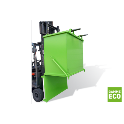 Benne à fond ouvrant éco- charge admissible 1000 Kg
