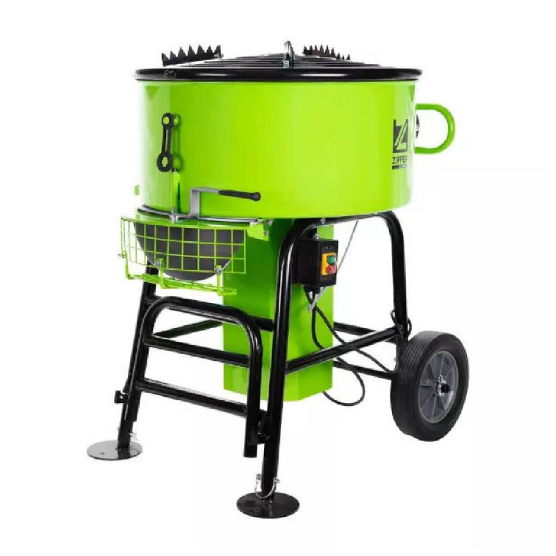 Bétonnière à action forcée ZI-ZWM100 ZIPPER – 100 L, 1100 W, usage professionnel