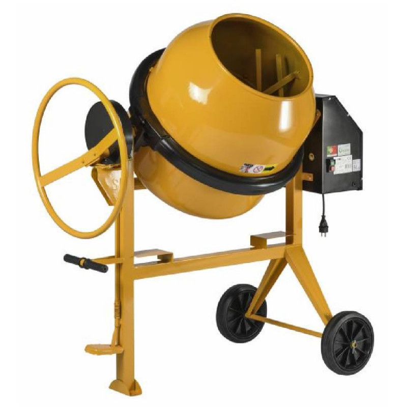 Bétonnière Électrique Performance 200 – Cuve 180 L – Usage Intensif - Haemmerlin