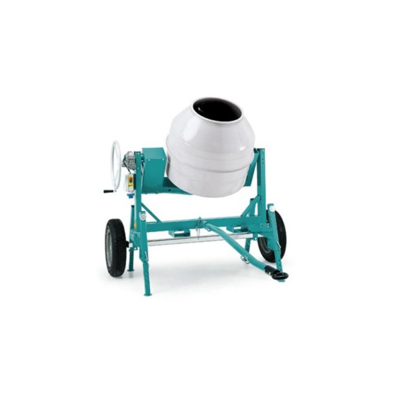 Bétonnière Électrique S250R – Cuve 235 L – Tractable Usage Pro