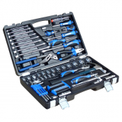 Coffret à outils acier au chrome vanadium finition satinée 90 pièces