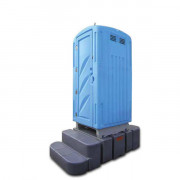 Cabine sanitaire mobile hydraulique avec réservoir ISOTANK