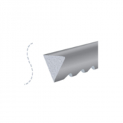 Réglette béton en S