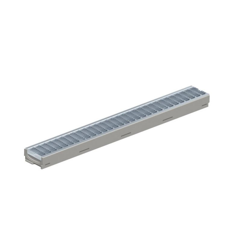 Caniveau extérieur de drainage des eaux de pluies BG-FILCOTEN light mini LN 100