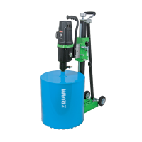 Carotteuse à eau pour les carottages jusqu'au Ø 450 mm PLE450B Carotteuse à eau pour les carottages jusqu'au Ø 450 mm PLE450B