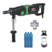 Lot carotteuse Ø 202 mm ETN162/3 + 3 couronnes + pulvérisateur Lot carotteuse Ø 202 mm ETN162/3 + 3 couronnes + pulvérisateur