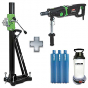 Lot carotteuse Ø 202 mm ETN162/3 + bati + 2 couronnes + pulvérisateur
