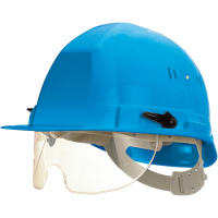 Casques 6 coloris lunettes intégrées – Protection des yeux