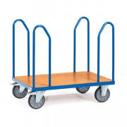 Chariot porte-panneaux 500 à 600kg, arceaux latéraux en tube