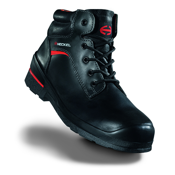 Heckel 67003 Chaussures de travail pour hommes Noir/Rouge Chaussures de sécurité S3 