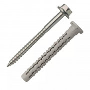 Cheville nylon + vis tête hexagonale Torx T40