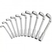 Jeu de 10 clés à pipe débouchées 6x12 pans