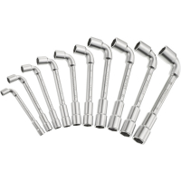 Jeu de 10 clés à pipe débouchées 6x12 pans