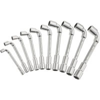 Jeu de 10 clés à pipe débouchées 6x6 pans