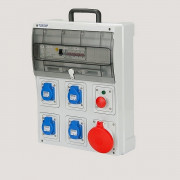Coffret de chantier de 3,5 à 43 kVA avec poignée