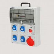 Coffret de chantier de distribution de 5 prises de courant 40 A