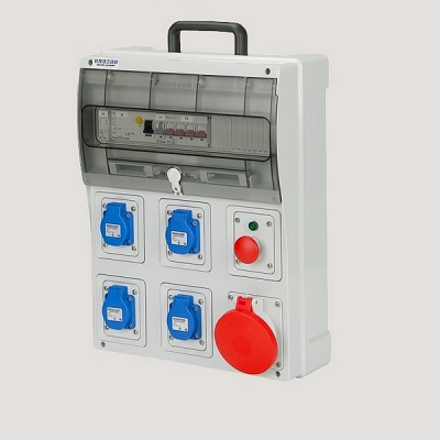Coffret de chantier de distribution de 5 prises de courant 40 A