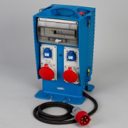 Coffret mobile de chantier double face léger et compact 32 A