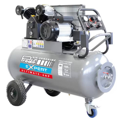 Compresseur à pistons PRODIF 150L 4CV 9bar Monophasé