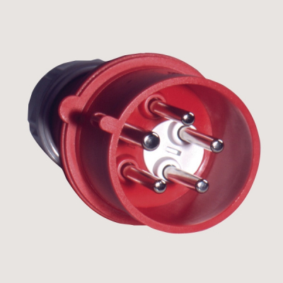 Fiche 400 V à inversion de phase CEI 309 3P+N+T 16A IP44