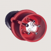 Fiche 400V à inversion de phase CEI 309 3P+N+T 32A IP67 et IK08