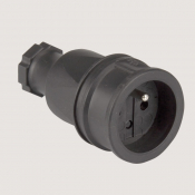 Prolongateur caoutchouc 230 V NF 2P+T 16A IP44 et IK10