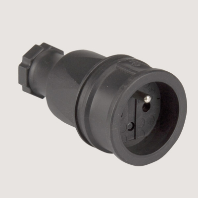 Prolongateur caoutchouc 230 V NF 2P+T 16A IP44 et IK10