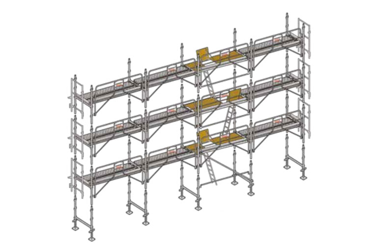 Échafaudage façadier AERIS 45 - Lot 104 m2