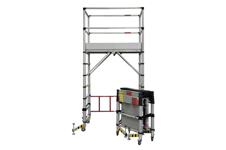 Echafaudage pliant roulant télescopique TELETOWER 0,33 à 2m